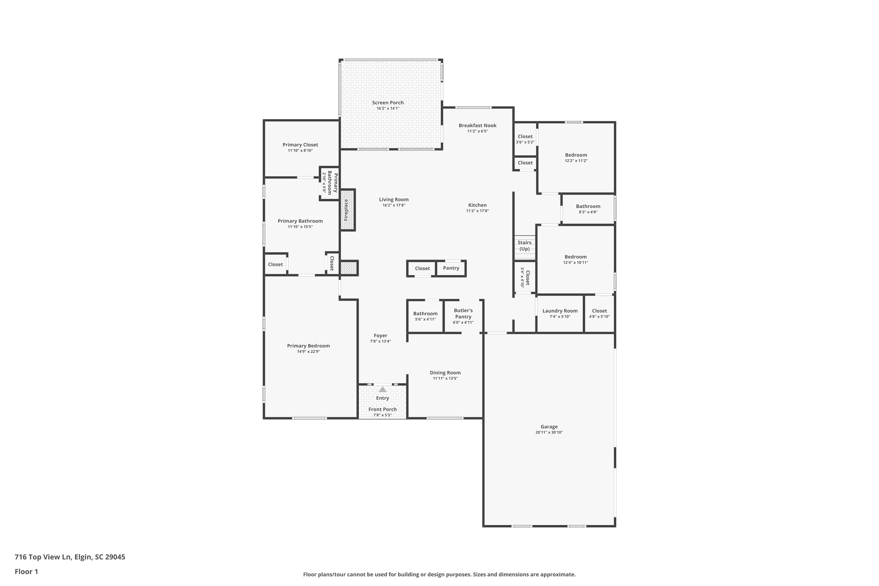 Floor plan 1 for 716 Top View Lane, Elgin